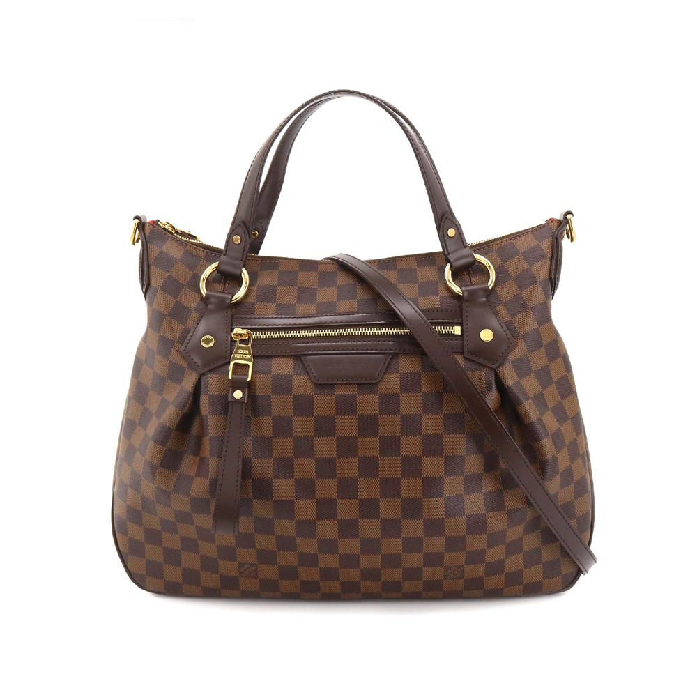 Louis Vuitton Damier Evora MM 2 Way Hand Shoulder Bag Ebene